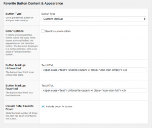 Favorites Settings 3